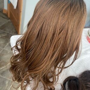 Luxurious Rooted Light BrownBrown Hair Topper NEW